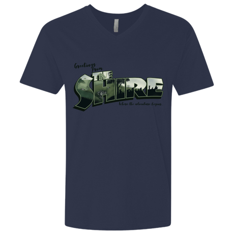 T-Shirts Midnight Navy / X-Small Greetings from the Shire Men's Premium V-Neck