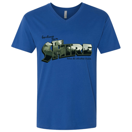 T-Shirts Royal / X-Small Greetings from the Shire Men's Premium V-Neck