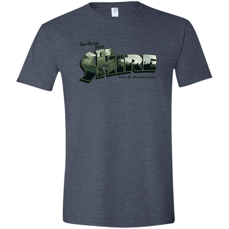 T-Shirts Heather Navy / S Greetings from the Shire Men's Semi-Fitted Softstyle