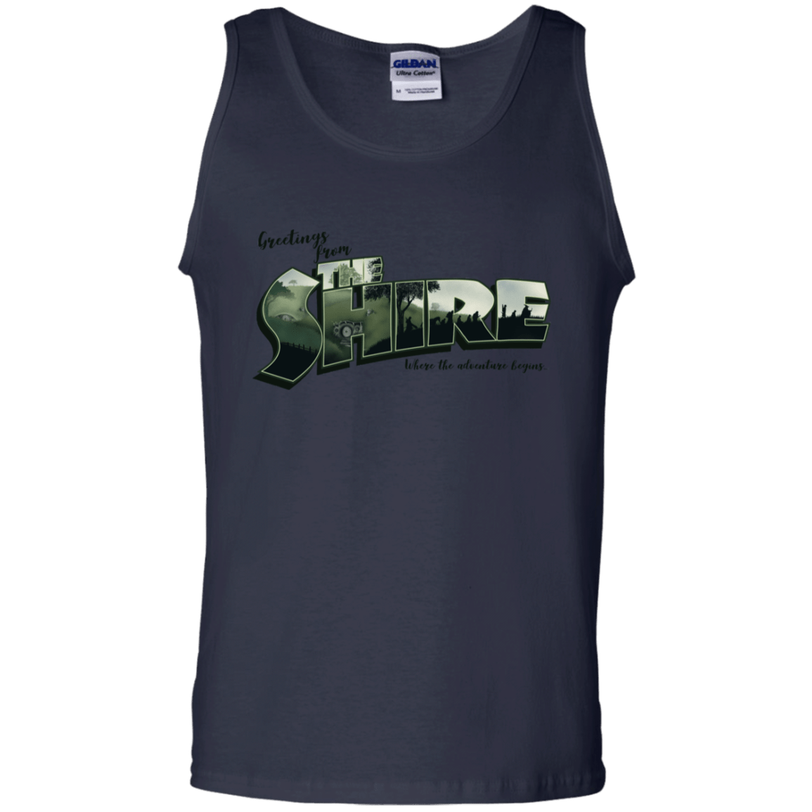 T-Shirts Navy / S Greetings from the Shire Men's Tank Top