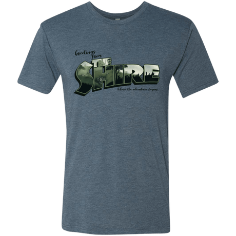 T-Shirts Indigo / S Greetings from the Shire Men's Triblend T-Shirt