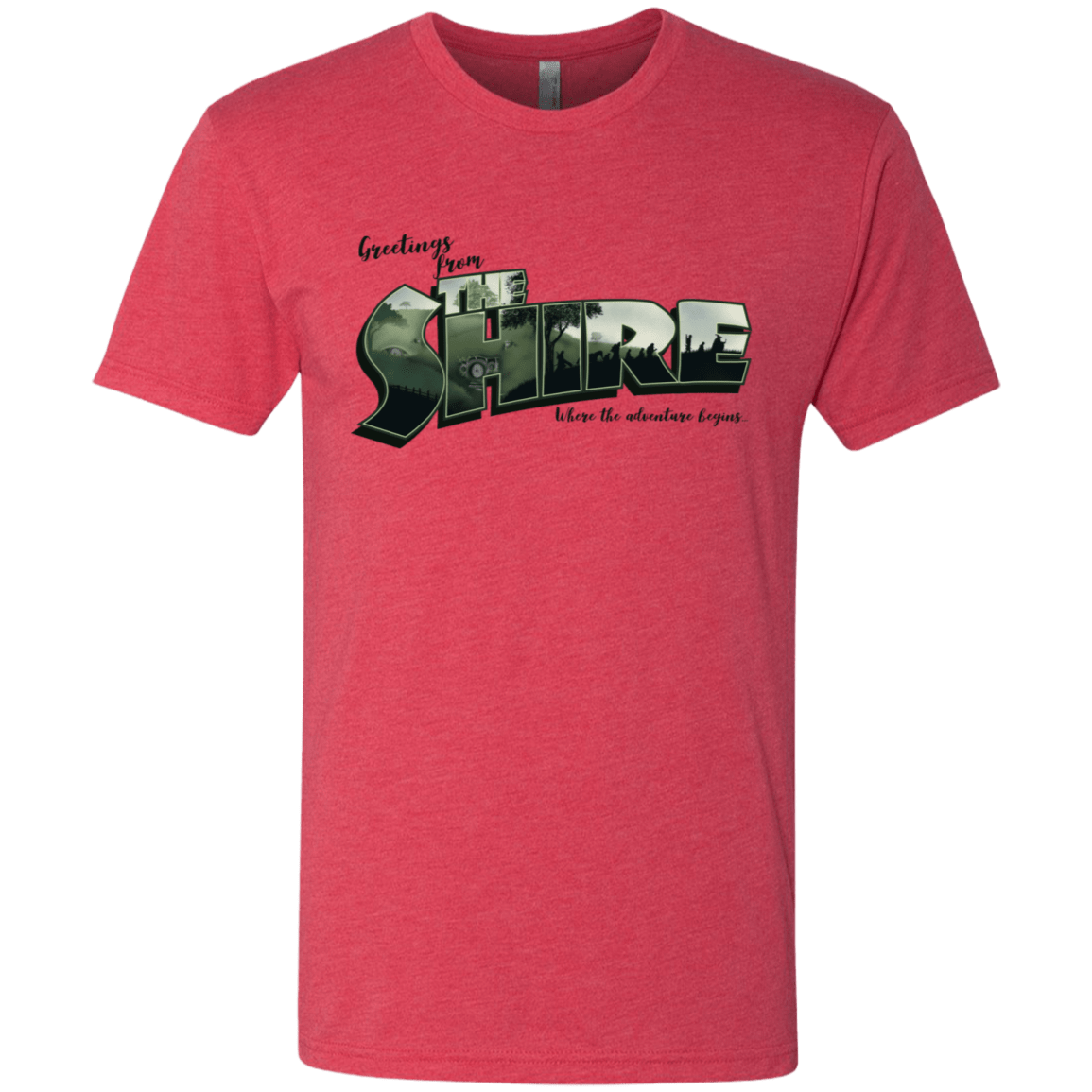 T-Shirts Vintage Red / S Greetings from the Shire Men's Triblend T-Shirt