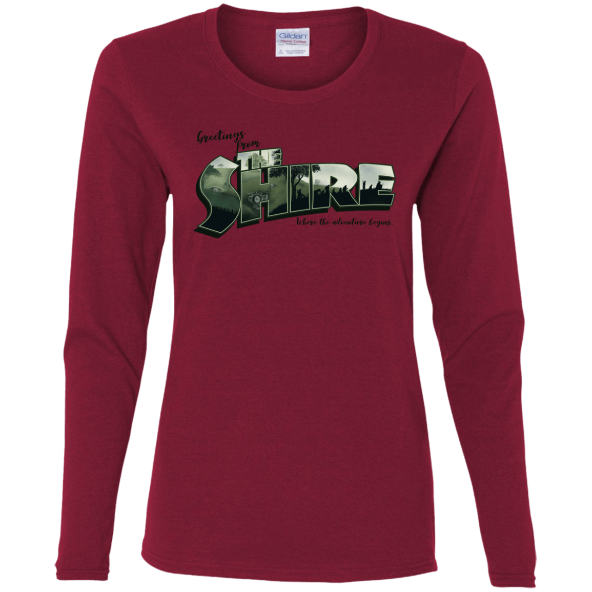 T-Shirts Cardinal / S Greetings from the Shire Women's Long Sleeve T-Shirt