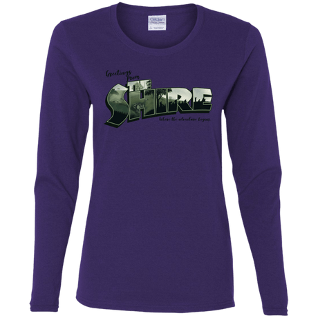 T-Shirts Purple / S Greetings from the Shire Women's Long Sleeve T-Shirt