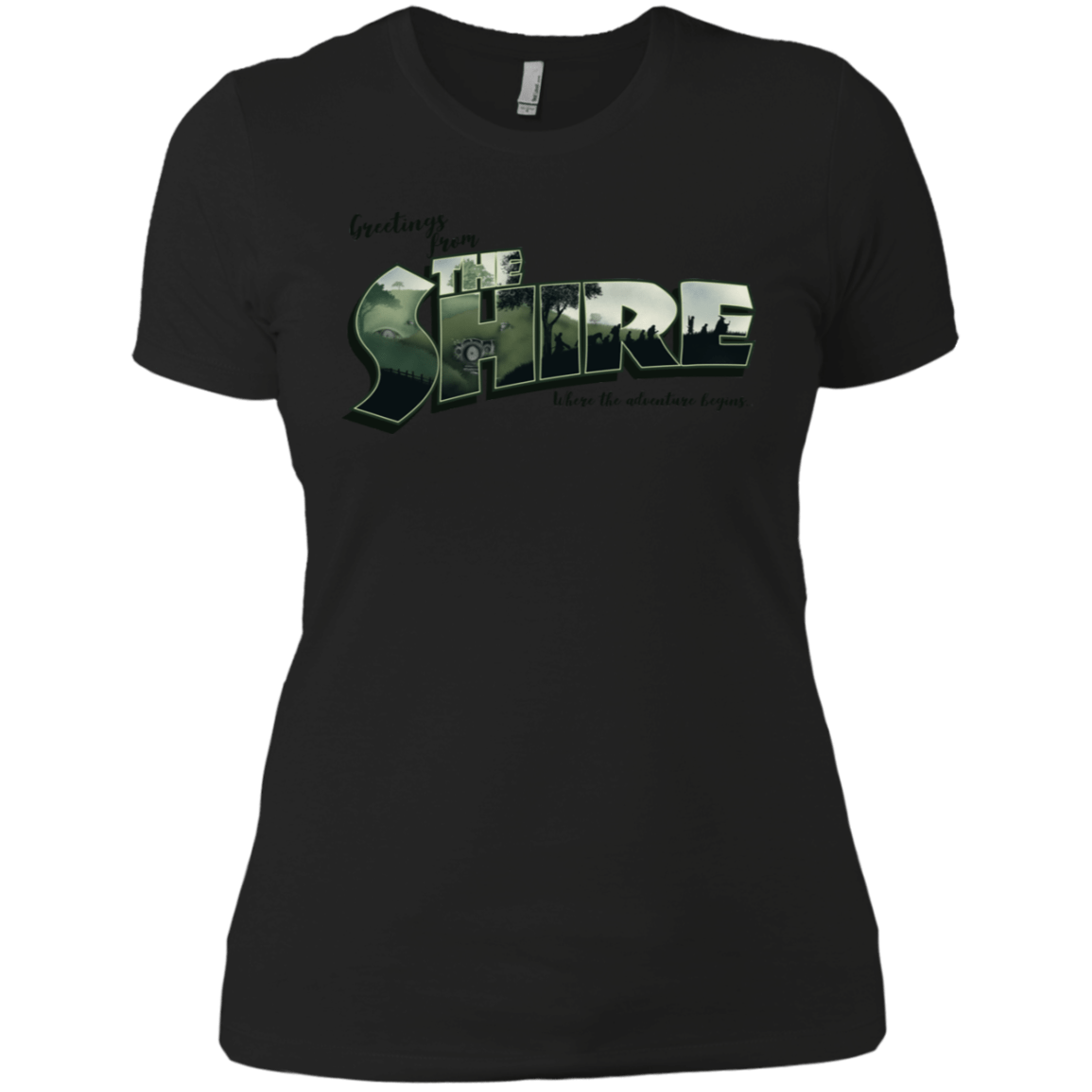T-Shirts Black / X-Small Greetings from the Shire Women's Premium T-Shirt