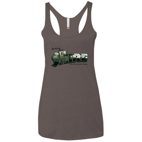 T-Shirts Macchiato / X-Small Greetings from the Shire Women's Triblend Racerback Tank