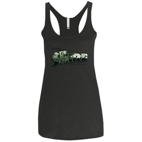 T-Shirts Vintage Black / X-Small Greetings from the Shire Women's Triblend Racerback Tank
