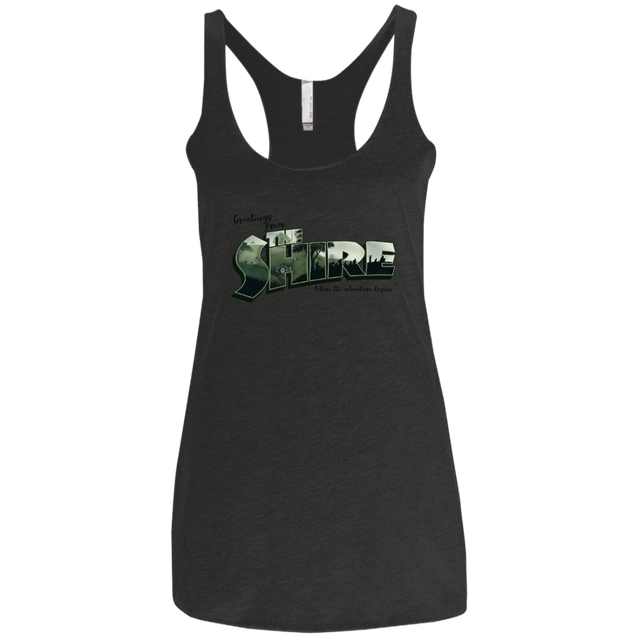 T-Shirts Vintage Black / X-Small Greetings from the Shire Women's Triblend Racerback Tank