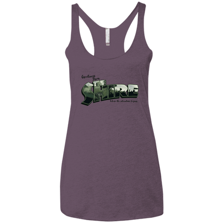 T-Shirts Vintage Purple / X-Small Greetings from the Shire Women's Triblend Racerback Tank