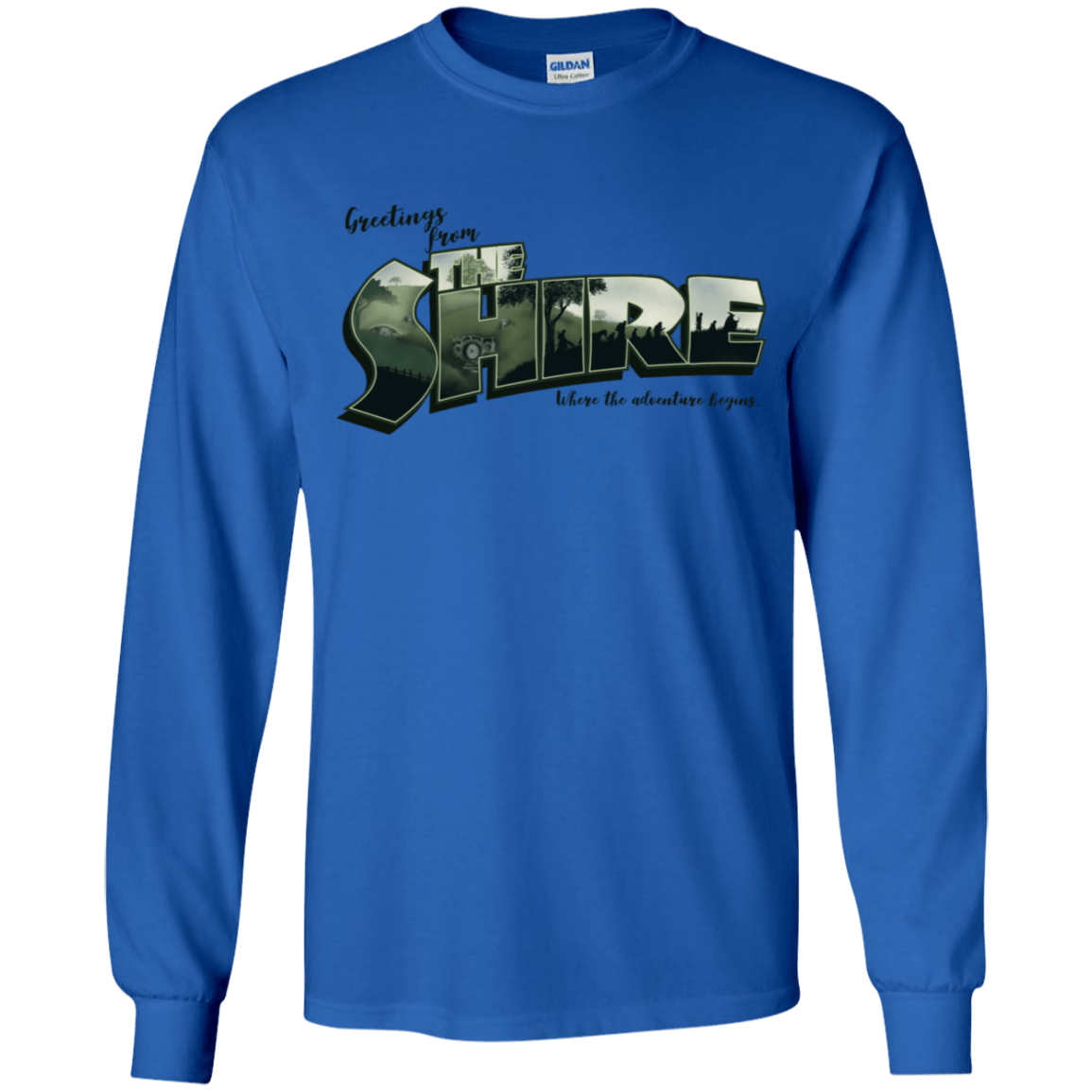 T-Shirts Royal / YS Greetings from the Shire Youth Long Sleeve T-Shirt