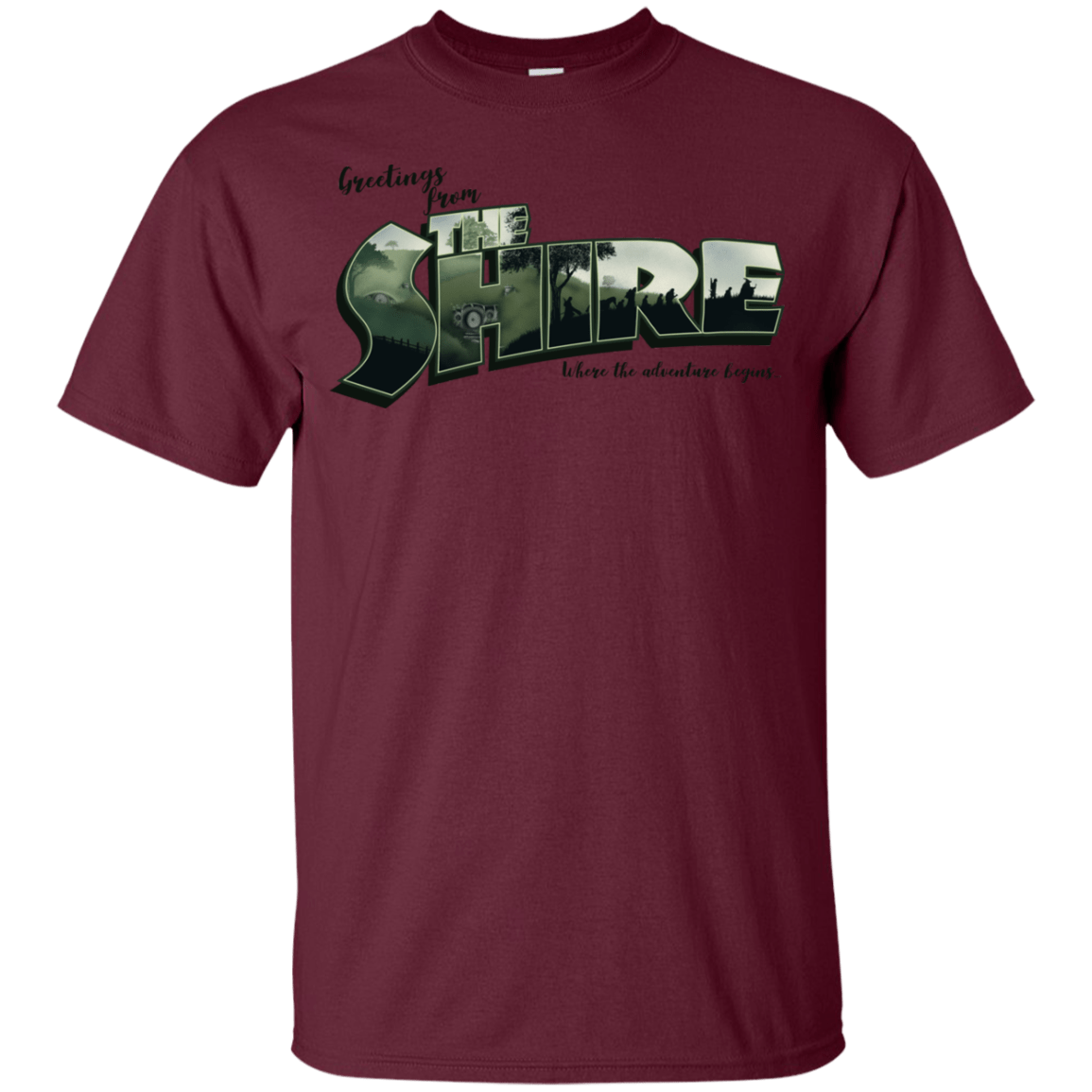 T-Shirts Maroon / YXS Greetings from the Shire Youth T-Shirt