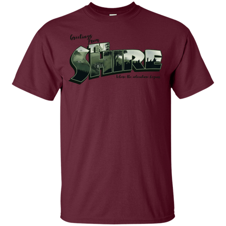 T-Shirts Maroon / YXS Greetings from the Shire Youth T-Shirt