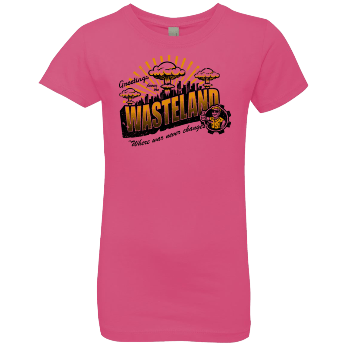 T-Shirts Hot Pink / YXS Greetings from the Wasteland! Girls Premium T-Shirt