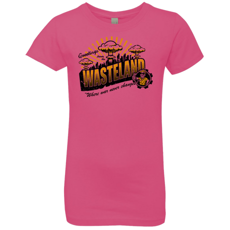 T-Shirts Hot Pink / YXS Greetings from the Wasteland! Girls Premium T-Shirt