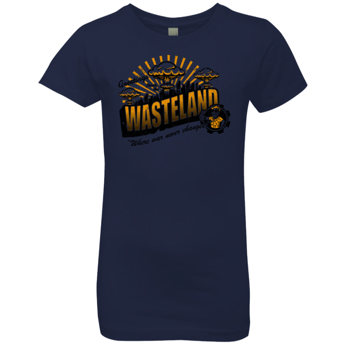 T-Shirts Midnight Navy / YXS Greetings from the Wasteland! Girls Premium T-Shirt