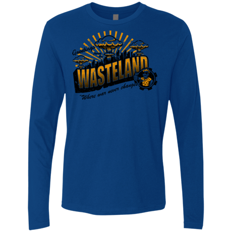 T-Shirts Royal / Small Greetings from the Wasteland! Men's Premium Long Sleeve