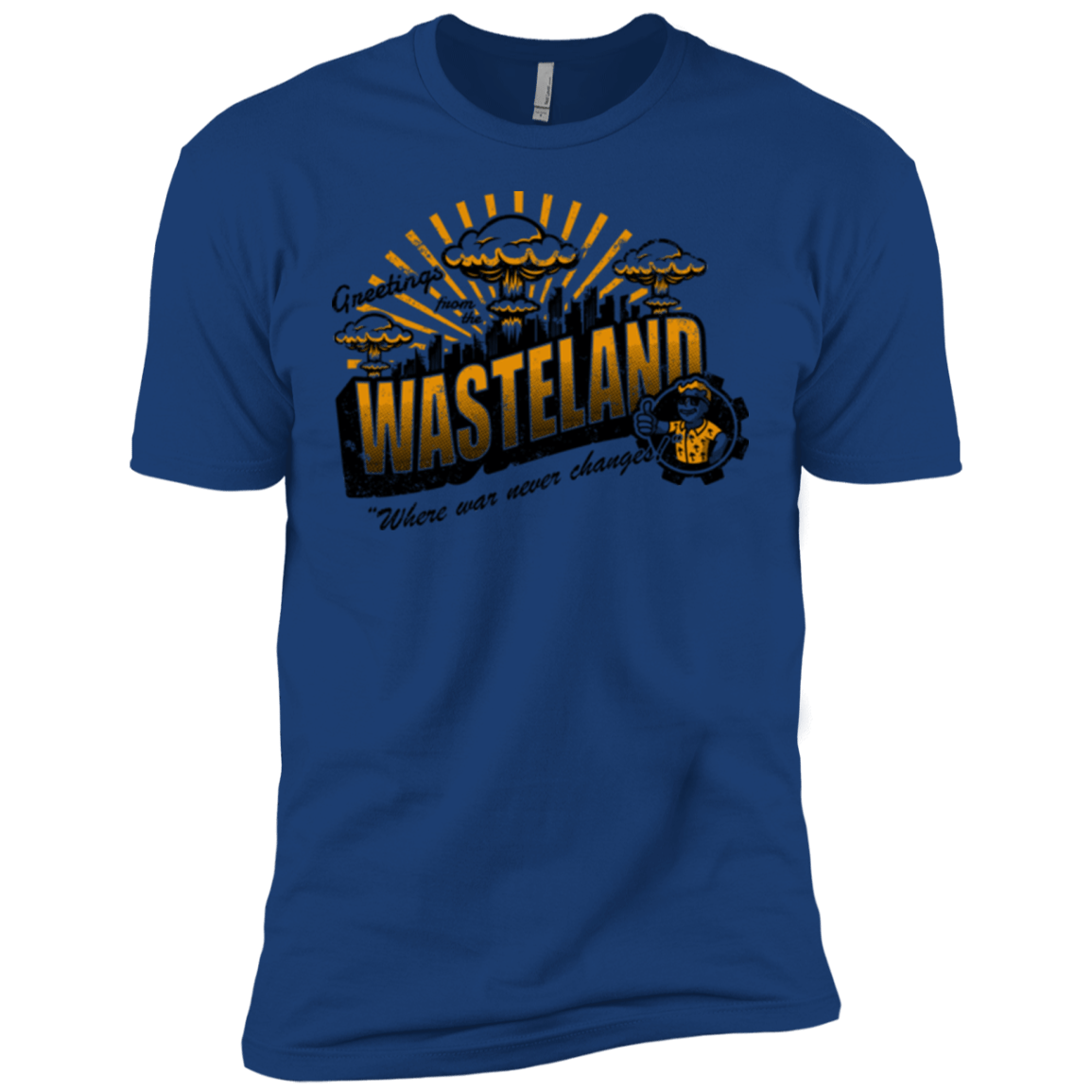 T-Shirts Royal / X-Small Greetings from the Wasteland! Men's Premium T-Shirt