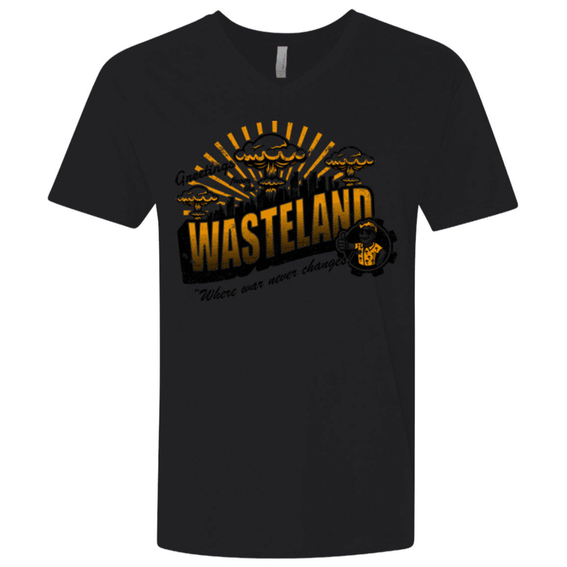 Greetings from the Wasteland! Men's Premium V-Neck