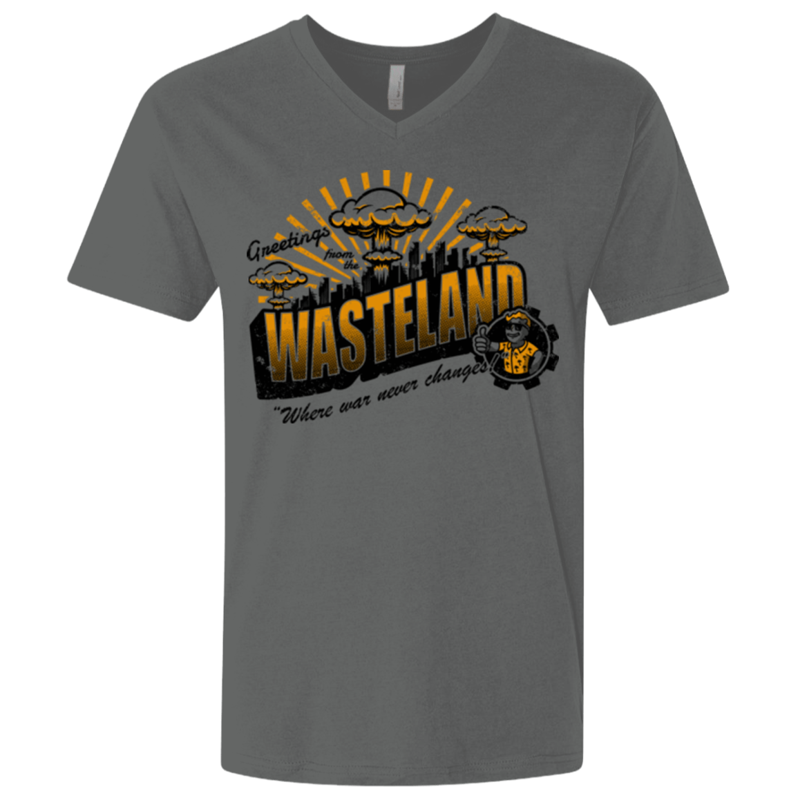 Greetings from the Wasteland! Men's Premium V-Neck