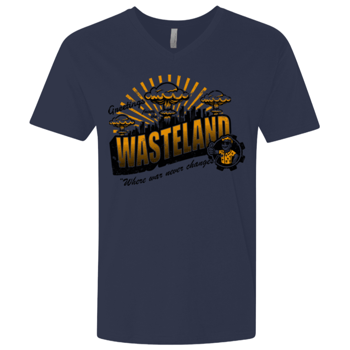 Greetings from the Wasteland! Men's Premium V-Neck