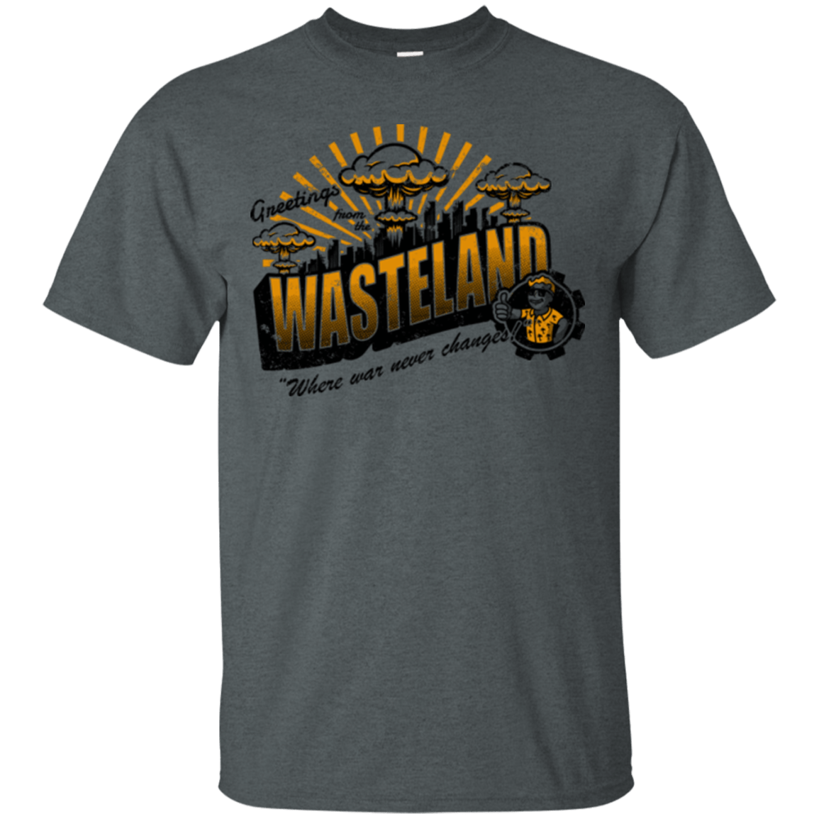T-Shirts Dark Heather / Small Greetings from the Wasteland! T-Shirt