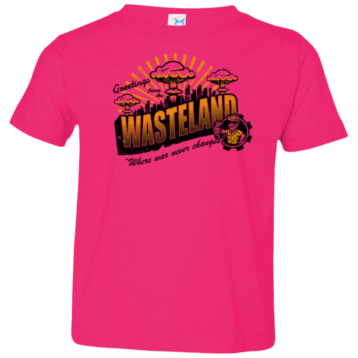 T-Shirts Hot Pink / 2T Greetings from the Wasteland! Toddler Premium T-Shirt