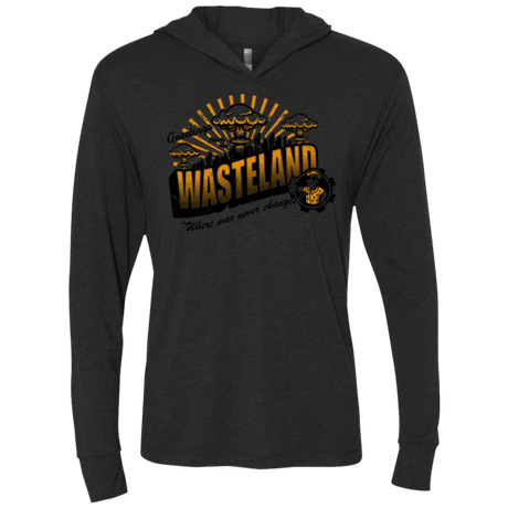 T-Shirts Vintage Black / X-Small Greetings from the Wasteland! Triblend Long Sleeve Hoodie Tee