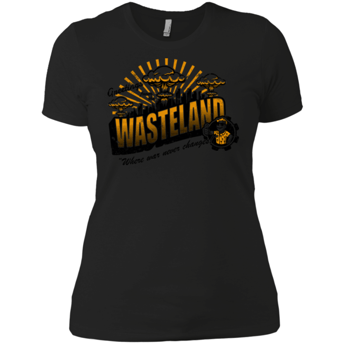 T-Shirts Black / X-Small Greetings from the Wasteland! Women's Premium T-Shirt