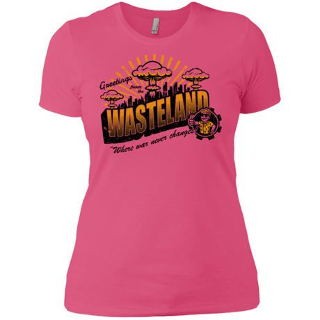 T-Shirts Hot Pink / X-Small Greetings from the Wasteland! Women's Premium T-Shirt