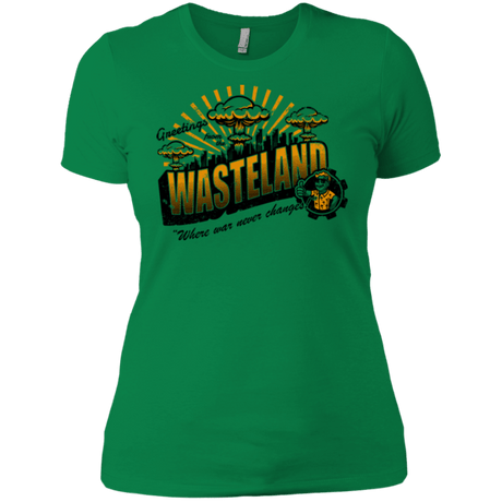 T-Shirts Kelly Green / X-Small Greetings from the Wasteland! Women's Premium T-Shirt
