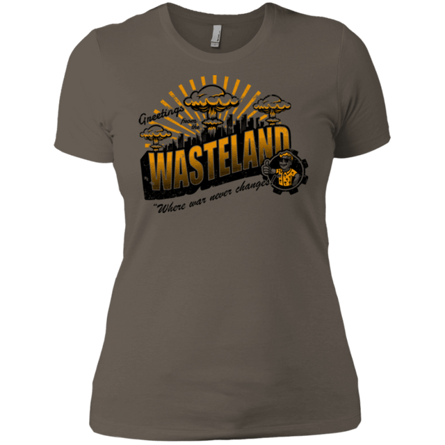 T-Shirts Warm Grey / X-Small Greetings from the Wasteland! Women's Premium T-Shirt