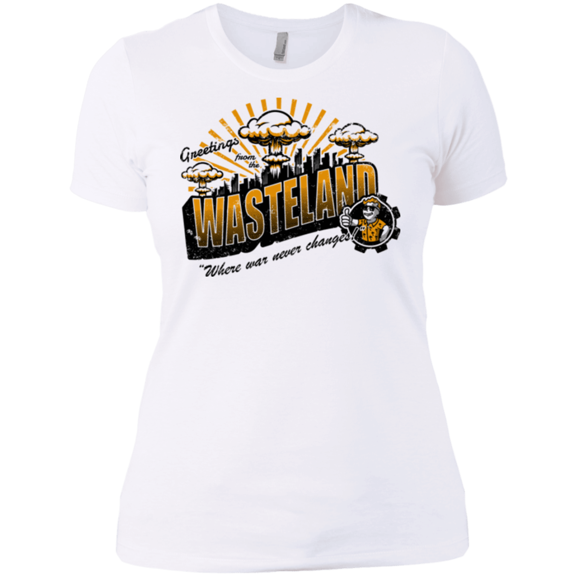 T-Shirts White / X-Small Greetings from the Wasteland! Women's Premium T-Shirt