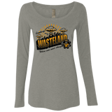 T-Shirts Venetian Grey / Small Greetings from the Wasteland! Women's Triblend Long Sleeve Shirt