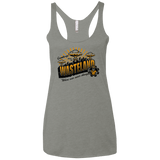 T-Shirts Venetian Grey / X-Small Greetings from the Wasteland! Women's Triblend Racerback Tank