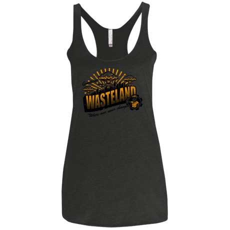 T-Shirts Vintage Black / X-Small Greetings from the Wasteland! Women's Triblend Racerback Tank