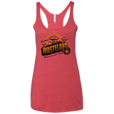 T-Shirts Vintage Red / X-Small Greetings from the Wasteland! Women's Triblend Racerback Tank