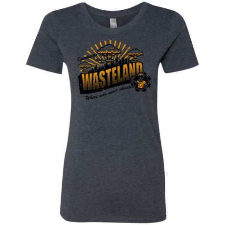 T-Shirts Vintage Navy / Small Greetings from the Wasteland! Women's Triblend T-Shirt