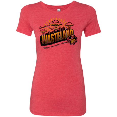 T-Shirts Vintage Red / Small Greetings from the Wasteland! Women's Triblend T-Shirt