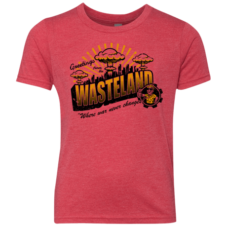 T-Shirts Vintage Red / YXS Greetings from the Wasteland! Youth Triblend T-Shirt