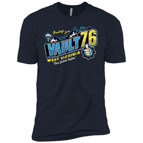 T-Shirts Midnight Navy / YXS Greetings from WV Vault Boys Premium T-Shirt