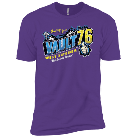 T-Shirts Purple Rush / YXS Greetings from WV Vault Boys Premium T-Shirt