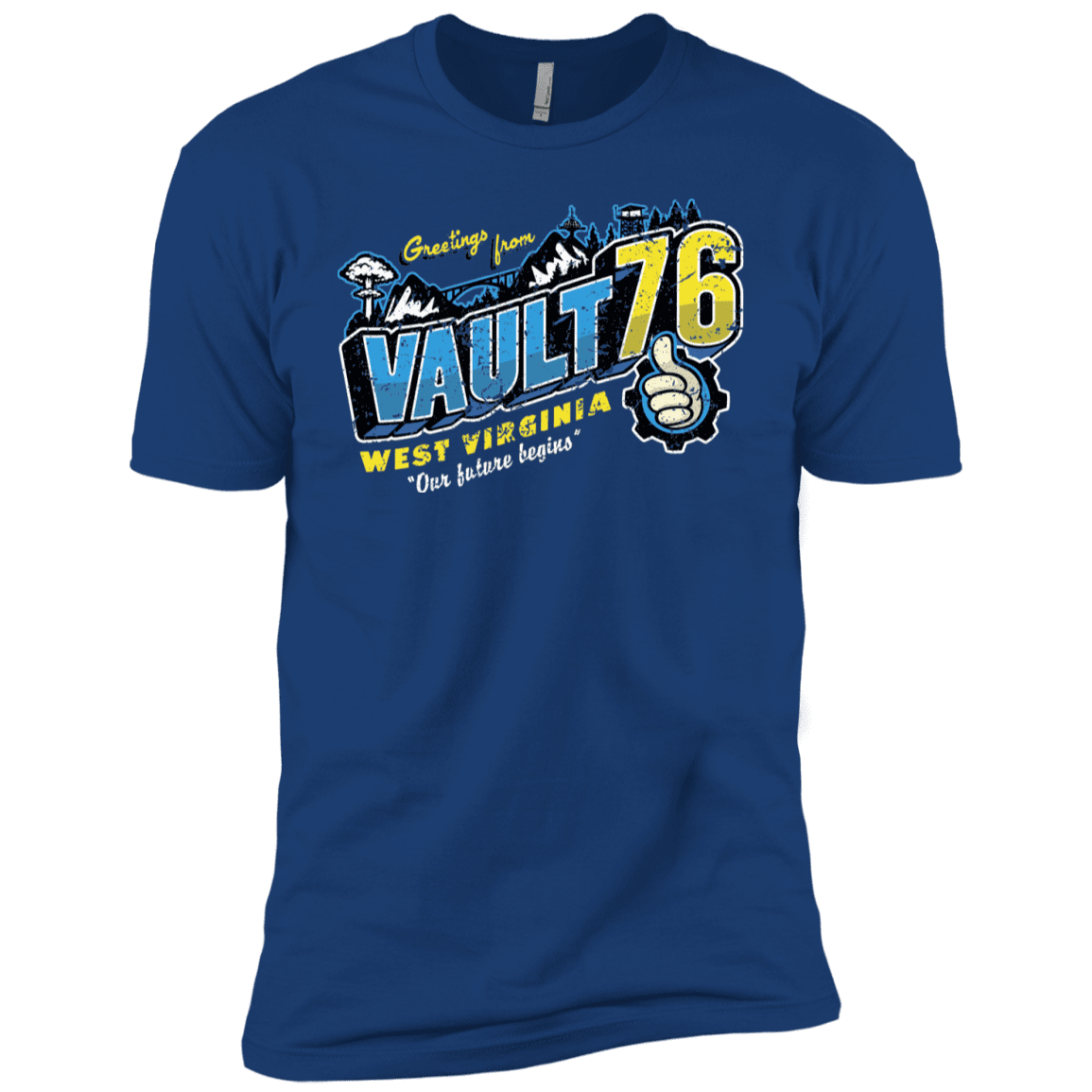 T-Shirts Royal / YXS Greetings from WV Vault Boys Premium T-Shirt