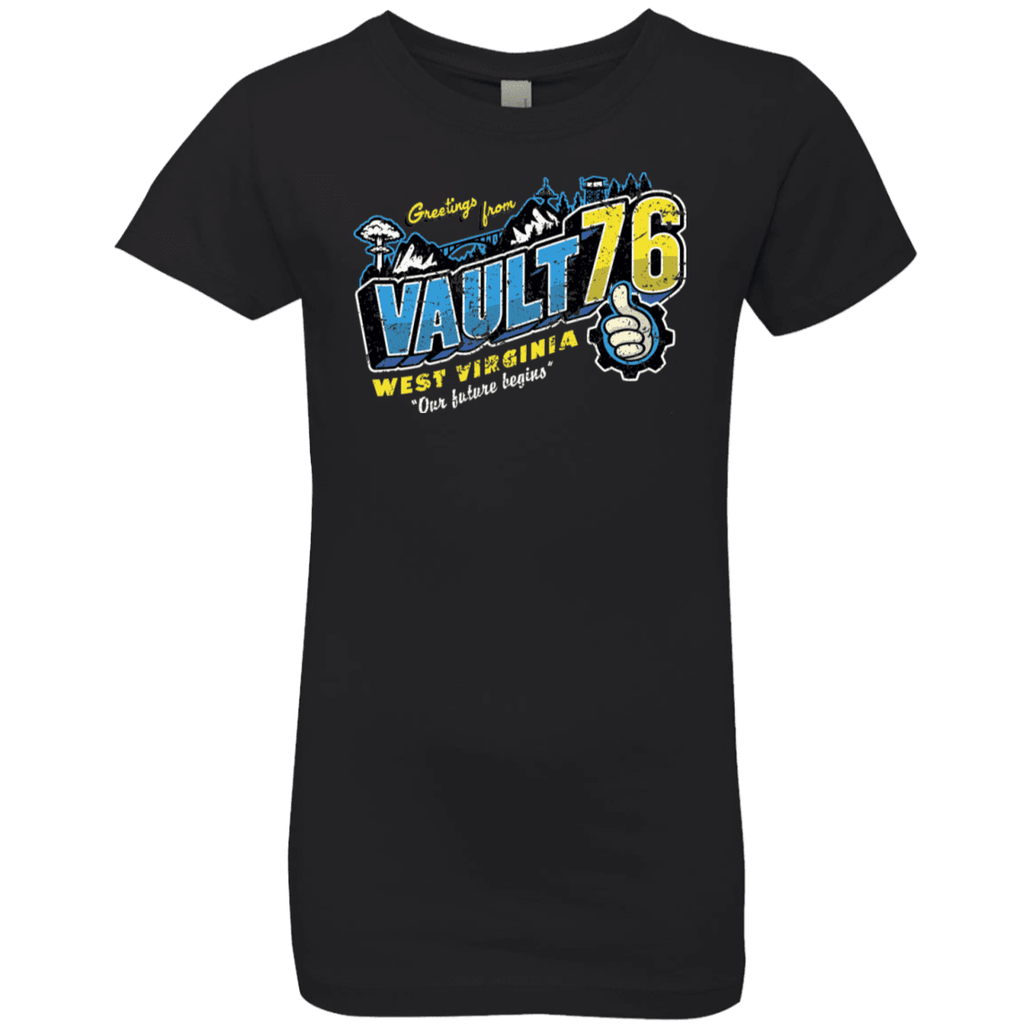 T-Shirts Black / YXS Greetings from WV Vault Girls Premium T-Shirt