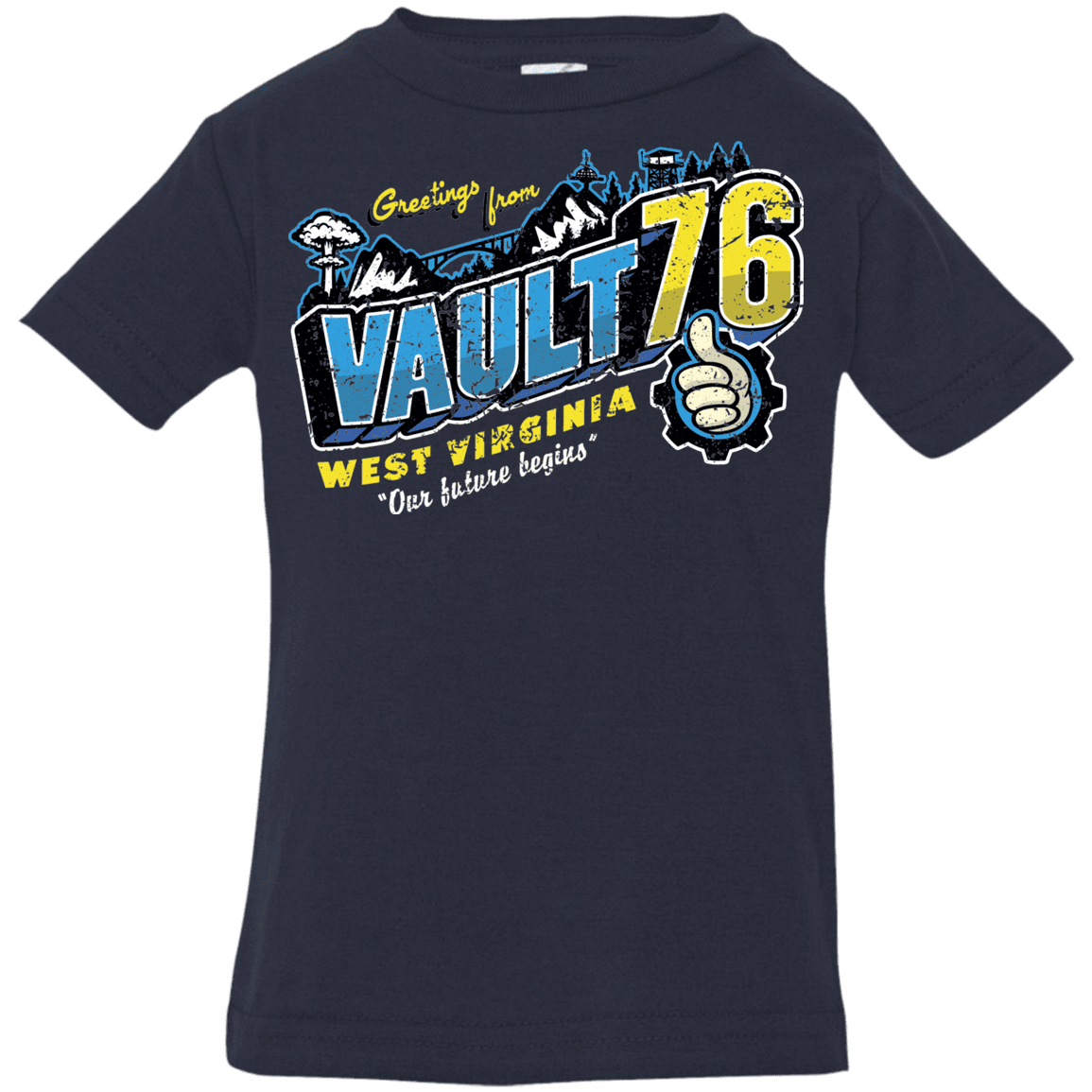 T-Shirts Navy / 6 Months Greetings from WV Vault Infant Premium T-Shirt
