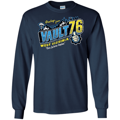 T-Shirts Navy / S Greetings from WV Vault Men's Long Sleeve T-Shirt
