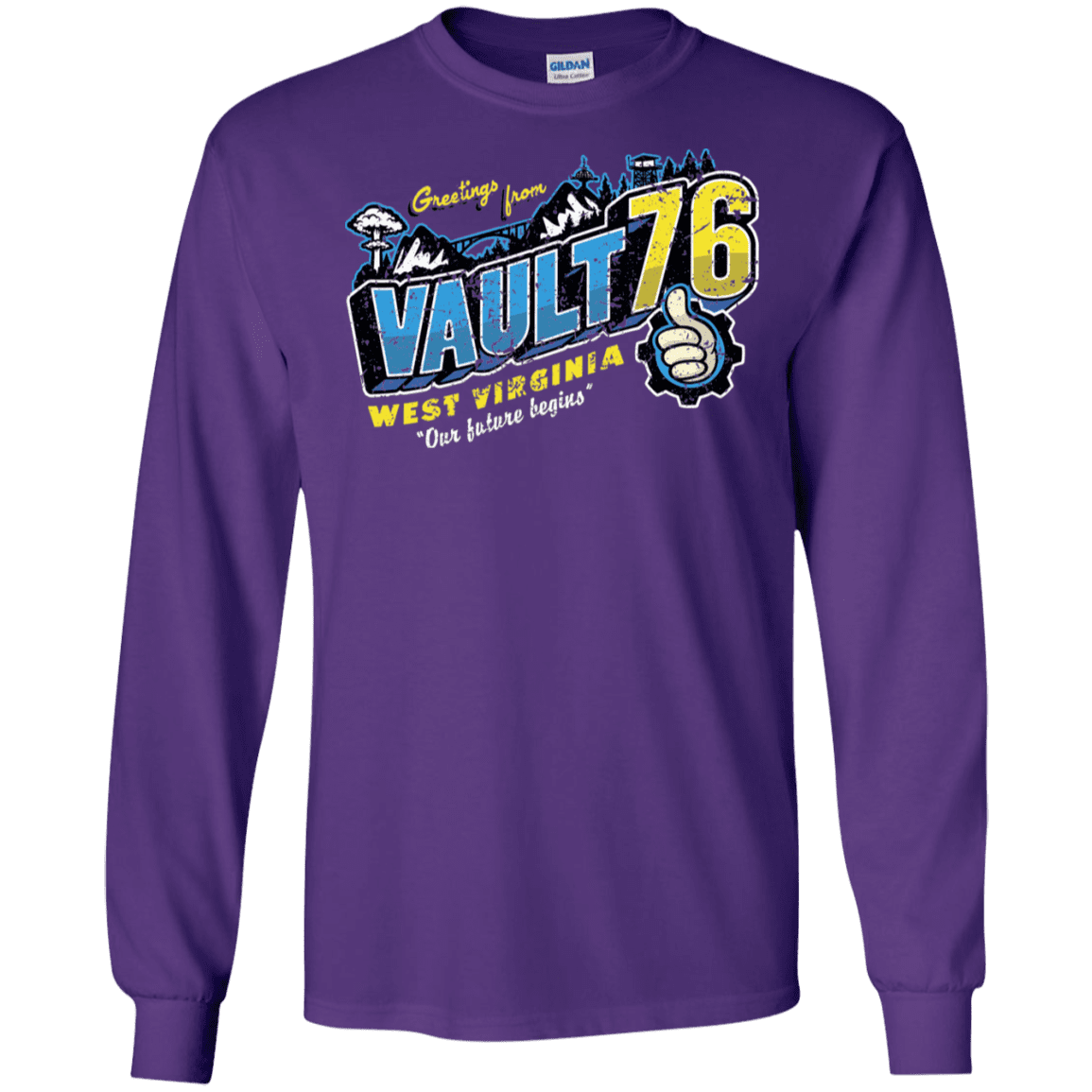T-Shirts Purple / S Greetings from WV Vault Men's Long Sleeve T-Shirt