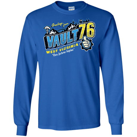 T-Shirts Royal / S Greetings from WV Vault Men's Long Sleeve T-Shirt