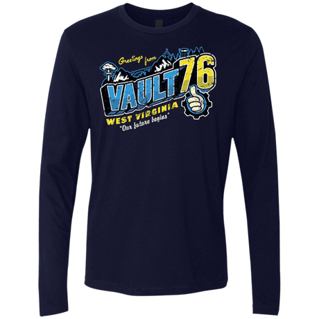 T-Shirts Midnight Navy / S Greetings from WV Vault Men's Premium Long Sleeve