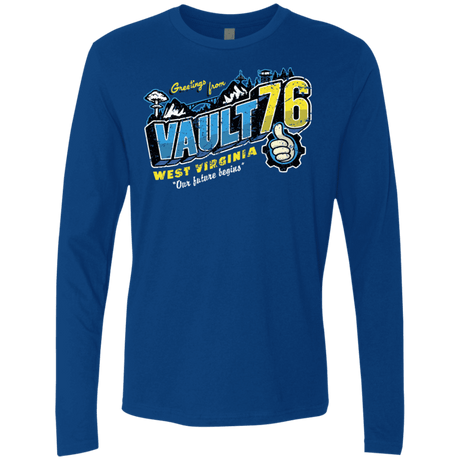 T-Shirts Royal / S Greetings from WV Vault Men's Premium Long Sleeve