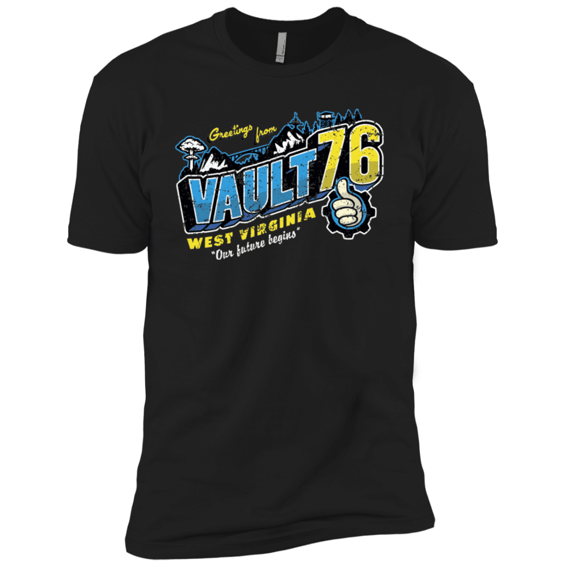 T-Shirts Black / X-Small Greetings from WV Vault Men's Premium T-Shirt